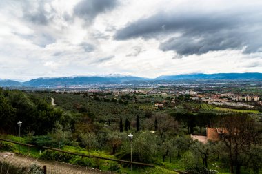 Terni manzarası yukarıdan görünüyor