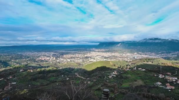 Terni landscape from the hills around the city — Video