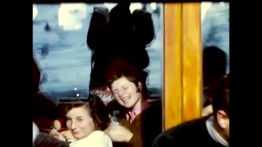 Cogne, İtalya, 20 Aralık 1960: Alplerde Cogne vadisinde restoranı olan Gran Paradiso kulübesi.