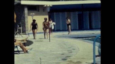 Padova, İtalya 24 Haziran 1960: 60 'lı yılların aileleri Padua bölgesinde tatil yapıyorlar