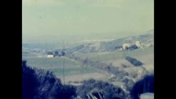 Agrigento Ιταλία Μαΐου 1960 Αρχαιολογικές Ανασκαφές Τοπίου Agrigento — Αρχείο Βίντεο