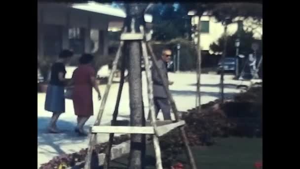 Padova Giugno 1960 Famiglie Anni Vacanza Bondeno Provincia Padova — Video Stock