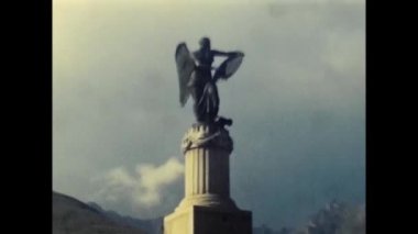 Val Gardena, İtalya 17 Mart 1960: 60 'larda Val Gardena anıtı