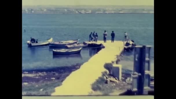 Agrigento Italia Toukokuu 1960 Lomat Agrigentossa Luvulla — kuvapankkivideo