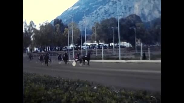 Palermo Aprile 1970 Ippodromo Palermo Negli Anni — Video Stock