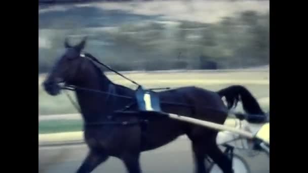 Palermo Italy April 1970 Hippodrome Palermo 70S — Stock Video