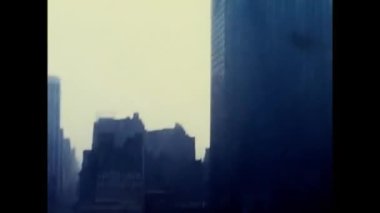 New York, Amerika 15 Haziran 1960: 1960 'larda New York şehrinin yukarısından manzara