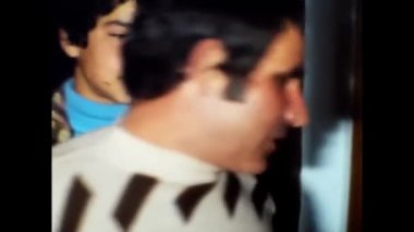 Palermo, İtalya 19 Mart 1970: 70 'lerden bir kadının aile doğum günü