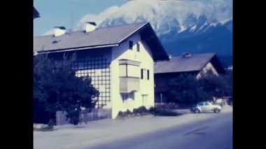 Kopenhag, Danimarka 18 Nisan 1970: 70 'lerde Danimarka' nın tipik evleri