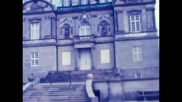 Copenhagen Dinamarca Abril 1970 Casas Típicas Denmark Década — Vídeo de Stock