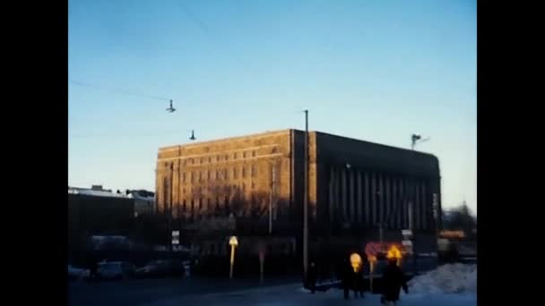 Finlandia Svezia Ottobre 1960 Edificio Comunale Finlandia Degli Anni — Video Stock