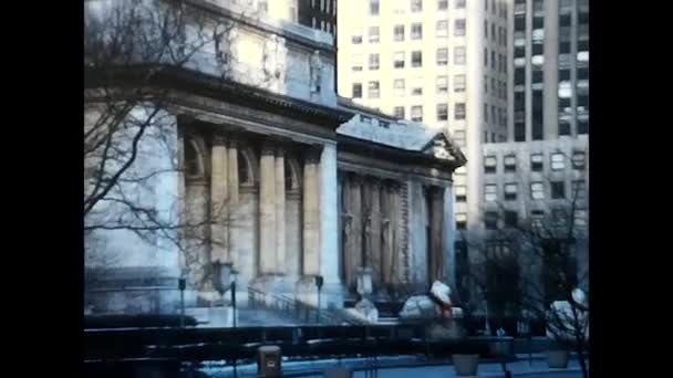 Здания Нью Йорке Годов — стоковое видео