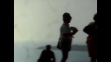 Athene, Mısır 27 Haziran 1979: Akropolis 'in 70' lerin girişinin arkasında