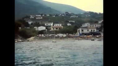 Elba, İtalya 14 Temmuz 1970: 70 'lerden Elba Adası Panoraması