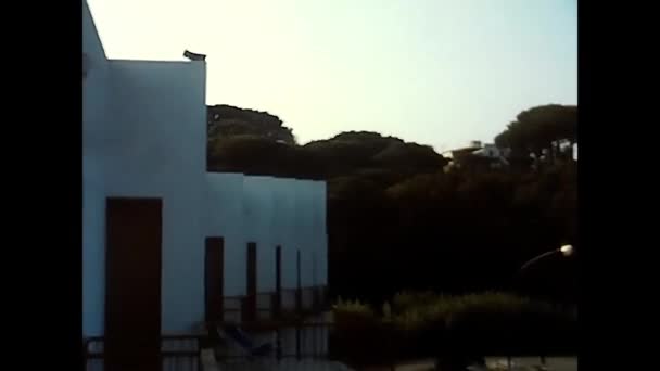 Elba Luglio 1970 Piscina Sull Isola Elba Dagli Anni — Video Stock