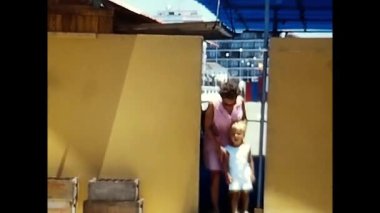 Estepona, İspanya 18 Haziran 1970: 70 'li yılların plajı.