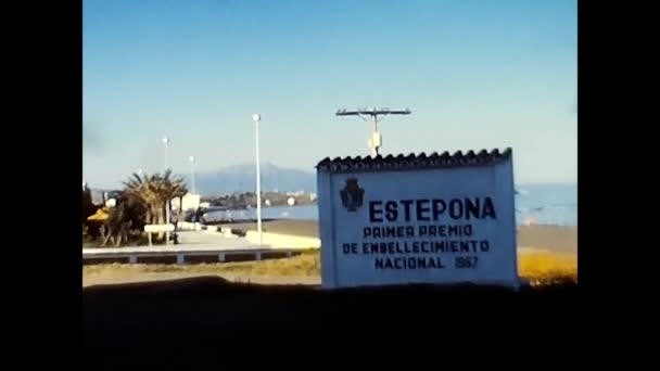 Estepona Spanyol Juni 1970 Pandangan Estepona Spanyol Dari Tahun — Stok Video