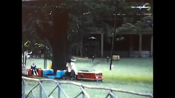 Палермо Италия Мая 1960 Железнодорожный Парк Детей Годов — стоковое видео