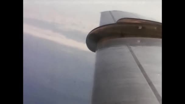 Turin Italie Mars 1960 Ailes Avion Vues Vol Partir Des — Video