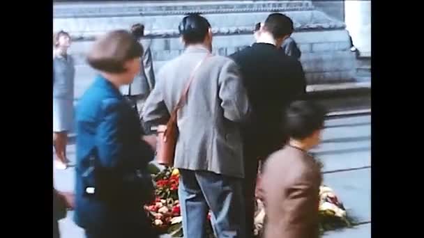 Paris France Mars 1960 Fleurs Monument Arc Triomphe Paris — Video