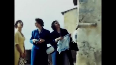 Palermo, İtalya Mart 1950: 1950 Olgun Kadın Arkadaşlar Grubu