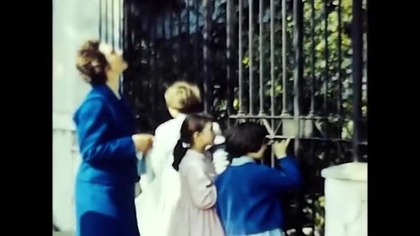 Palermo Italia Marsj 1950 Barn Skolen 1950 Tallet – stockvideo