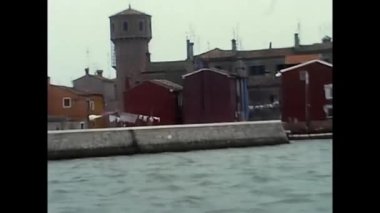 Venedik, Venedik 24 Mayıs 1980: Venedik 'in 1980' lerdeki görüntüleri gondolla ve gemiyle