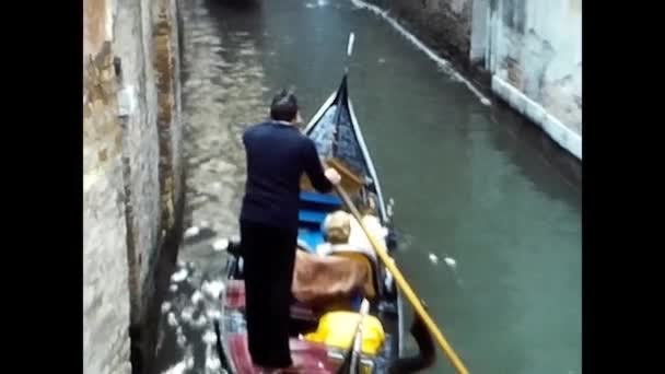 Venedig Venetien Mai 1980 Blick Auf Venedig Großer Kanal Vapareto — Stockvideo