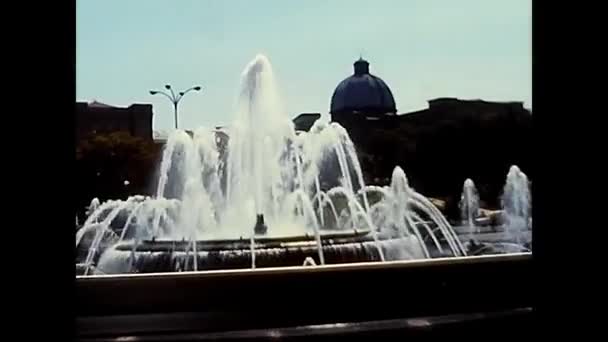 ポルトガル スペイン 1970年6月28日 ポルトガルの建造物 広場年70 — ストック動画