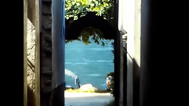 Lake Major Piedmont Може Бути 1980 Алея Села Озері Maggiore — стокове відео