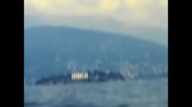 Büyük göl, Piedmont 17 Mayıs 1980: Maggiore Gölü manzarası 1980 'lerde tekneden