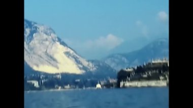 Büyük göl, Piedmont 17 Mayıs 1980: Maggiore Gölü manzarası 1980 'lerde tekneden