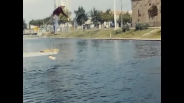 Forli Olaszország 1960 Május Delfin Attrakció Delfináriumban 1960 Években — Stock videók