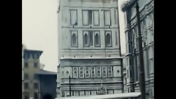 Florence Italia Abril 1960 Torre Giotto Florence Década 1960 — Vídeo de Stock