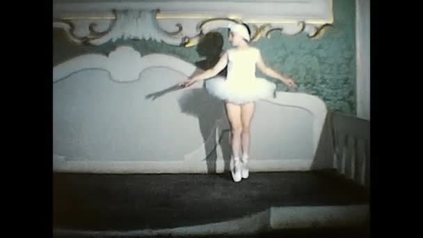 Forli Itali June 1960 Ballet Dancer Exhibition — Stock Video