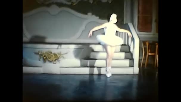 Forli Itali Junio 1960 Bailarina Ballet Durante Exposición Los Años — Vídeos de Stock