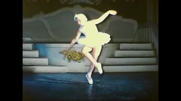 Forli Itali Juni 1960 Balettdansare Talets Utställning — Stockvideo