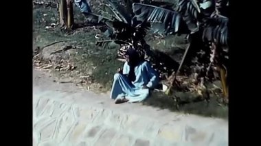 Luxor, Mısır 18 Şubat 1980: 80 'lerde Mısır' da Mısırlılar