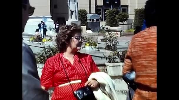 Luxor Egyiptom Február 1980 Turisták Látogató Egyiptomi Évek — Stock videók