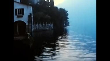 Palermo, İtalya 10 Mart 1974: 1970 'lerin göl manzarası