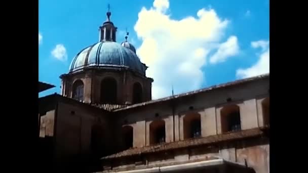 Urbino Italië Juni 1974 Urbino Kathedraal Jaren — Stockvideo