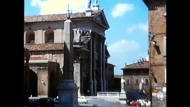 Urbino Italská Červen 1974 Urbino Katedrála Letech — Stock video