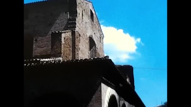 Urbino Włochy Czerwiec 1974 Katedra Urbino Latach Tych — Wideo stockowe
