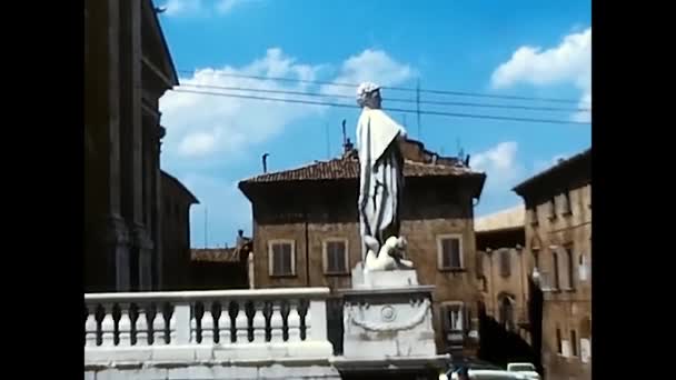 イタリアのアービノ1974年6月18日 70年代のアービノ大聖堂 — ストック動画