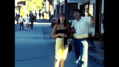 Saas ücreti, İsviçre 19 Mayıs 1980: 80 'lerde Saas Ücreti' nde tatil yapan insanlar