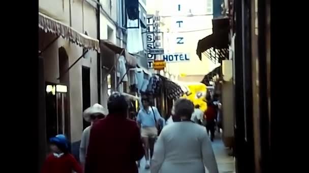 Chiezzo Piemontese Aprile 1980 Persone Vacanza Montagna Chiezzo Anni — Video Stock