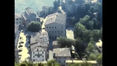 Brescia, İtalya 10 Ağustos 1970: 70 'lerde Brescia Kalesi