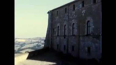 Brescia, İtalya 10 Ağustos 1970: 70 'lerde Brescia Kalesi