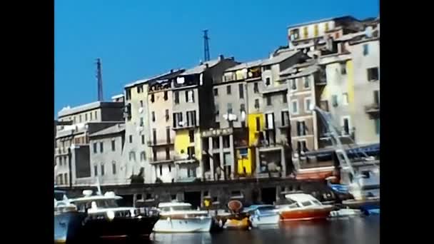 Ligutia Italy May 1970 Porto Venere Spezia Italy 70S — стокове відео