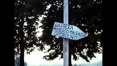 Novara, İtalya 10 Mart 1980: 80 'lerin festival tabelası